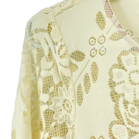 Free People Cream Lovers Folk Song Lace Dress - Picture 8 of 15